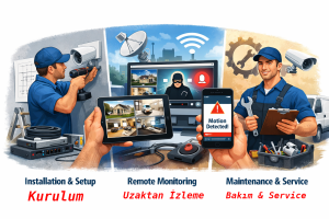 Güvenlik sistemleri alarm kamera hizmetlerimiz